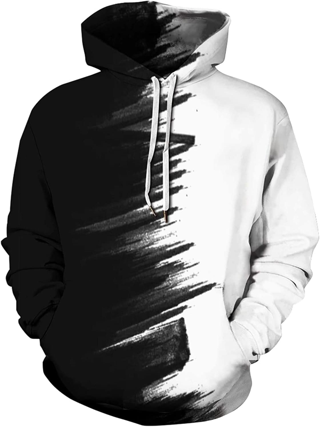 Unisex Hoodies 3D Print Galaxy Pullover Hooded Sweatshirt Hoodies with Big Pockets for Men, Women