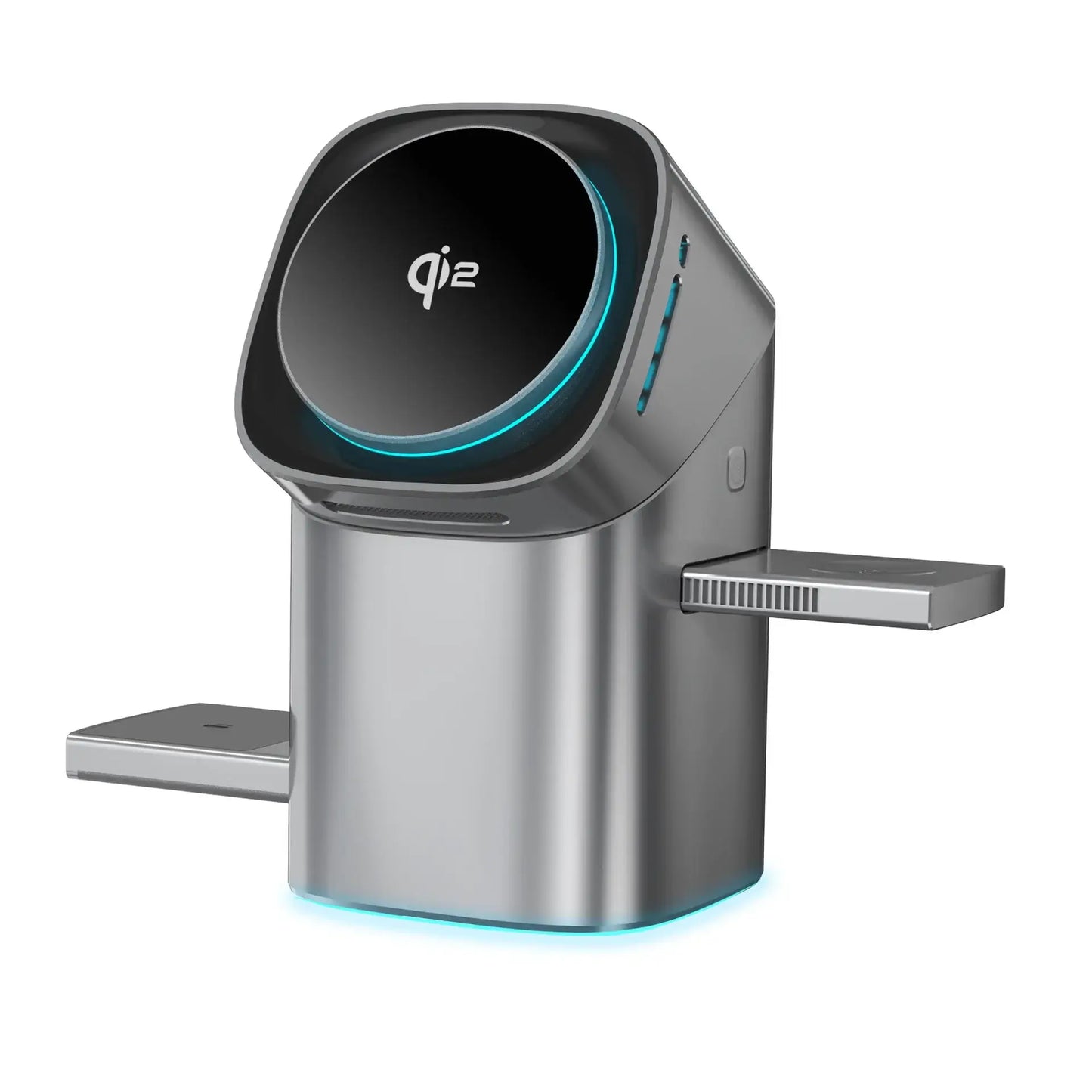 New Product Qi2 3-In-1 Magnetic Wireless Charger Touch Electric Rotation 15W for for with Earphone Use