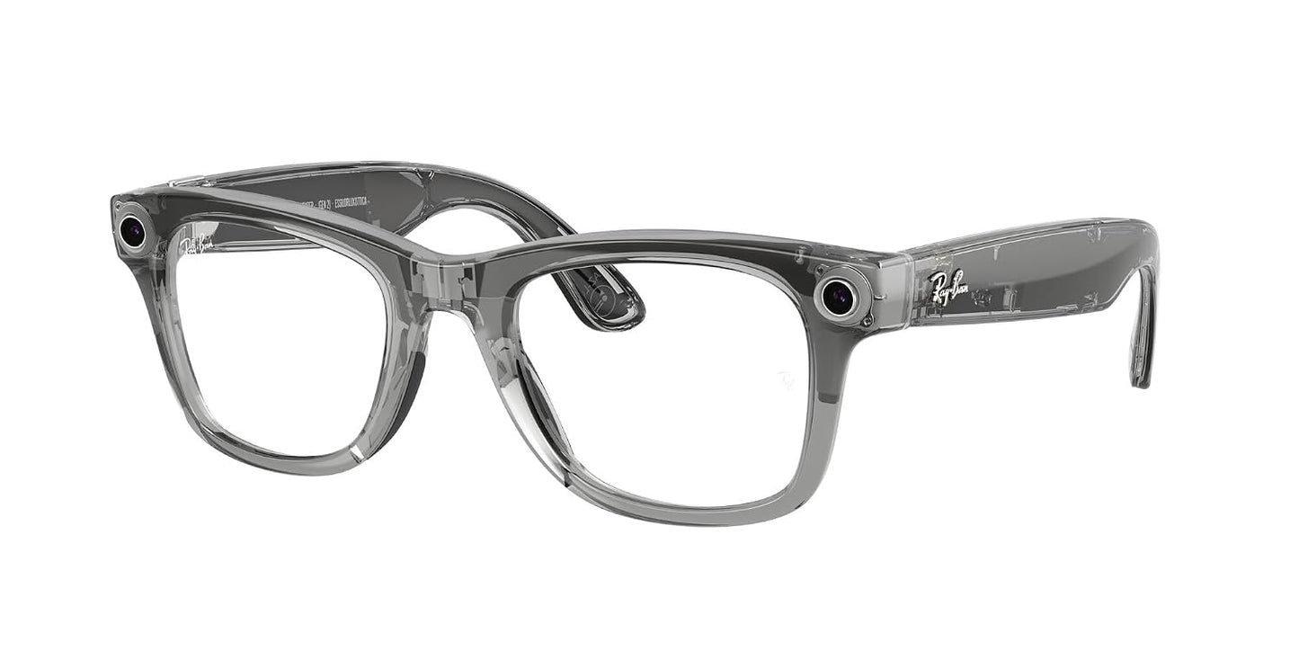 Meta Ray-Ban (Gen 2) Wayfarer Large Smart AI Glasses, Black, Transitions®