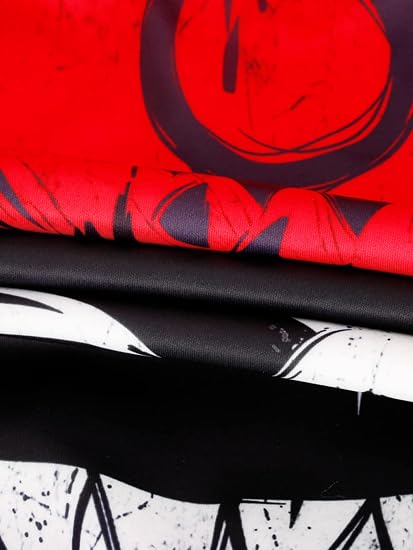 Red & Black Graphic Unisex Pullover Hoodie