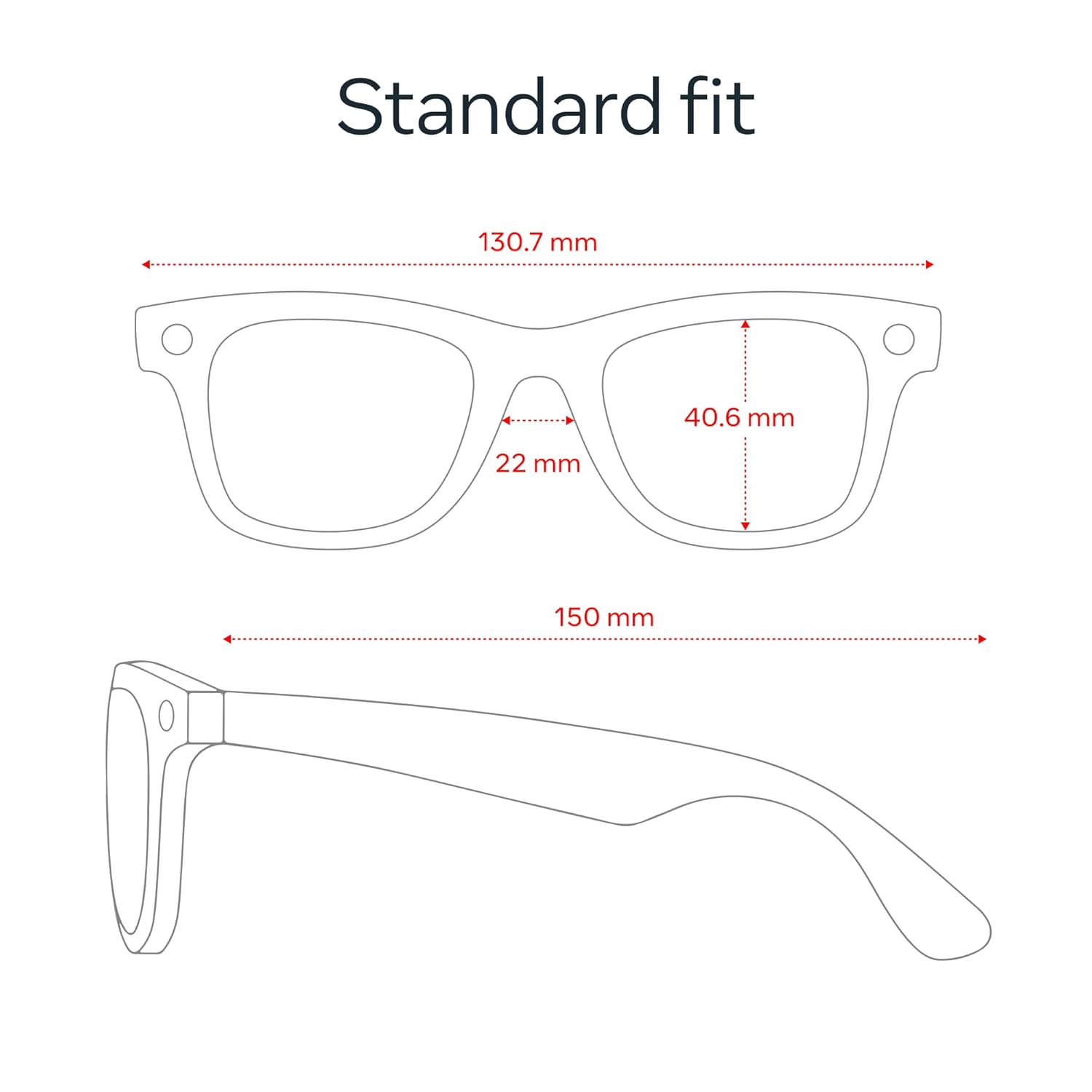 Meta Ray-Ban (Gen 2) Wayfarer Large Smart AI Glasses, Black, Transitions®