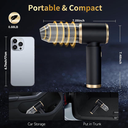 4 in 1 Cordless Handheld Car Vacuum, 15000PA Portable Mini Vacuum Cleaner