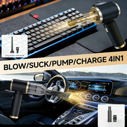 4 in 1 Cordless Handheld Car Vacuum, 15000PA Portable Mini Vacuum Cleaner