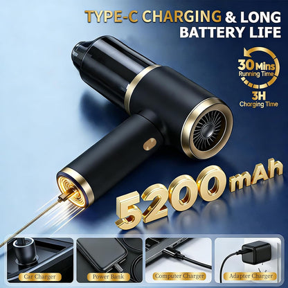 4 in 1 Cordless Handheld Car Vacuum, 15000PA Portable Mini Vacuum Cleaner