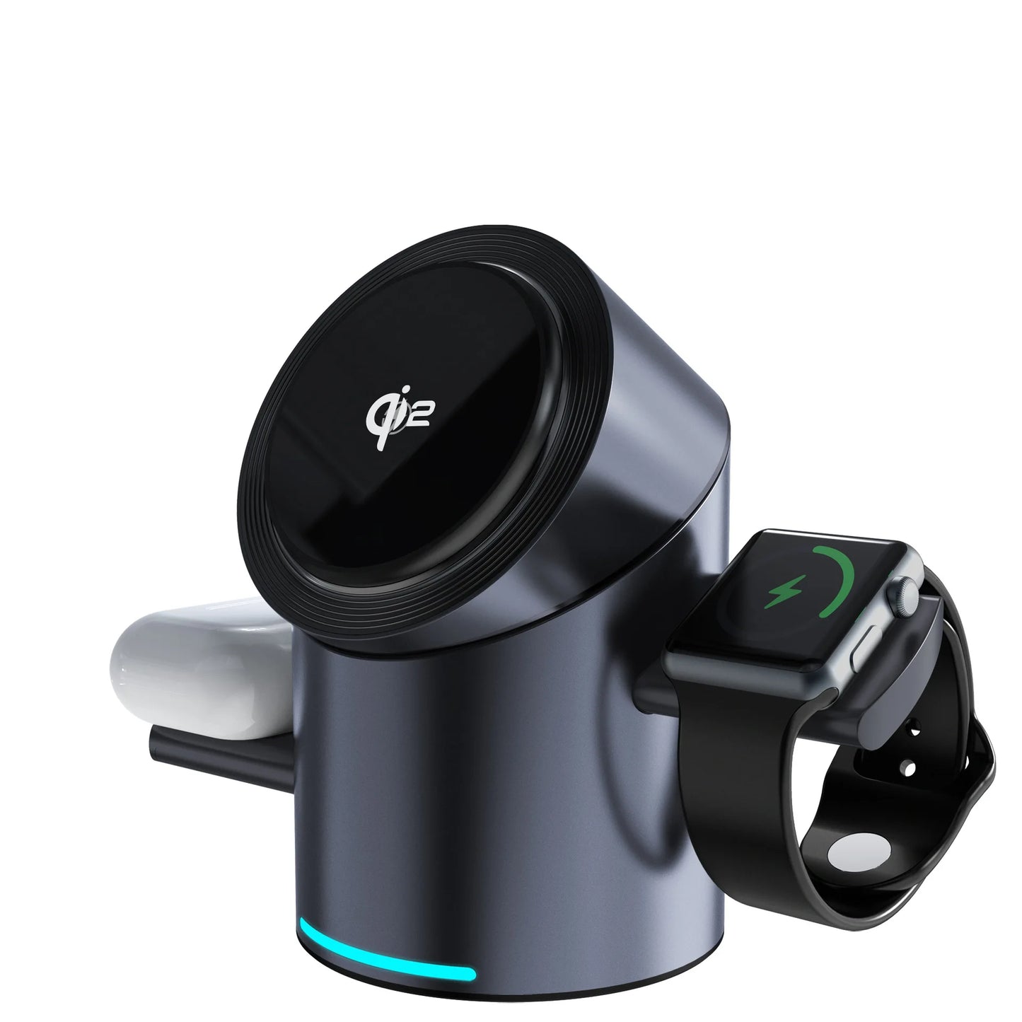 New Product Qi2 3-In-1 Magnetic Wireless Charger Touch Electric Rotation 15W for for with Earphone Use