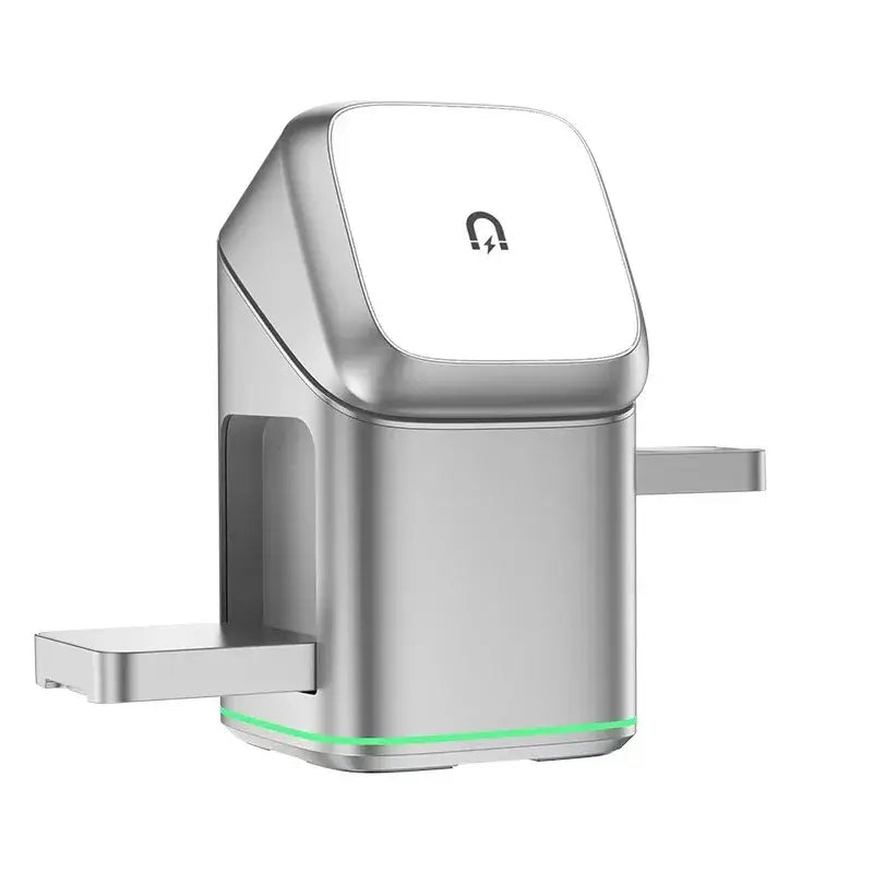 New Product Qi2 3-In-1 Magnetic Wireless Charger Touch Electric Rotation 15W for for with Earphone Use